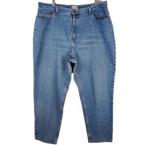 Vintage LL Bean High Rise Original Fit Relaxed Denim Jeans Size 20W Womens